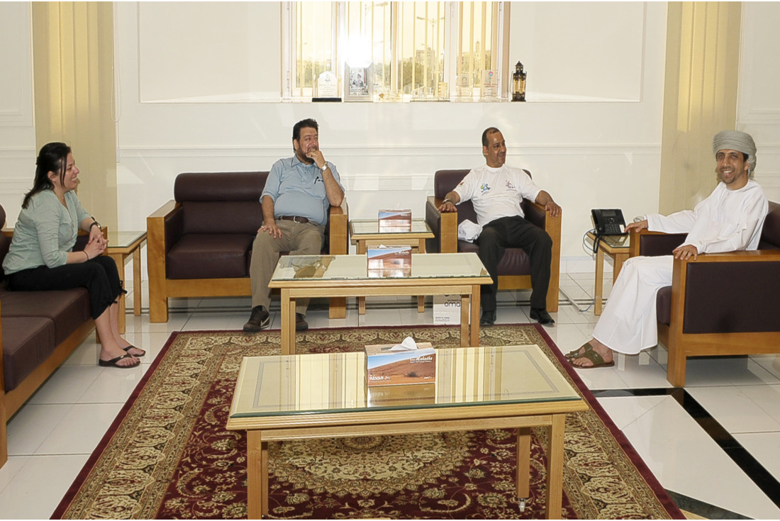 The team with H.E. Ebrahim Al Busaidi, govenor of Al Buraymi 