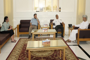 The team with H.E. Ebrahim Al Busaidi, govenor of Al Buraymi 